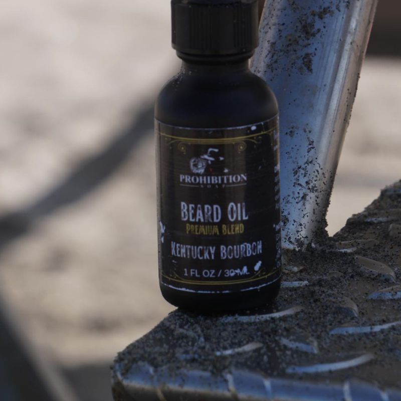 Kentucky Bourbon Beard Oil - prohibitionsoap.com