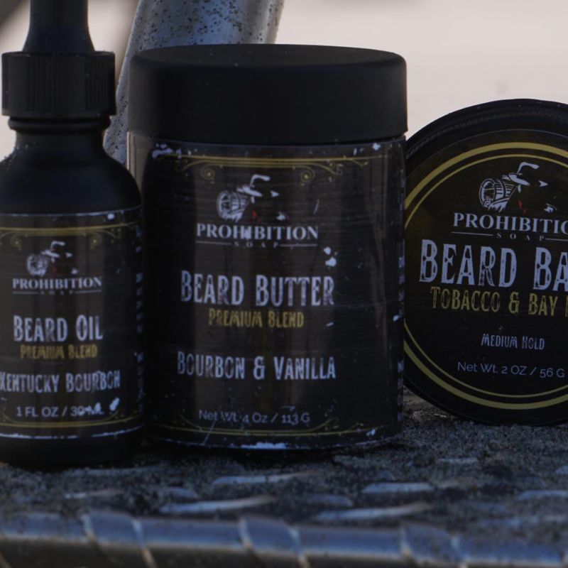 Kentucky Bourbon Beard Oil - prohibitionsoap.com