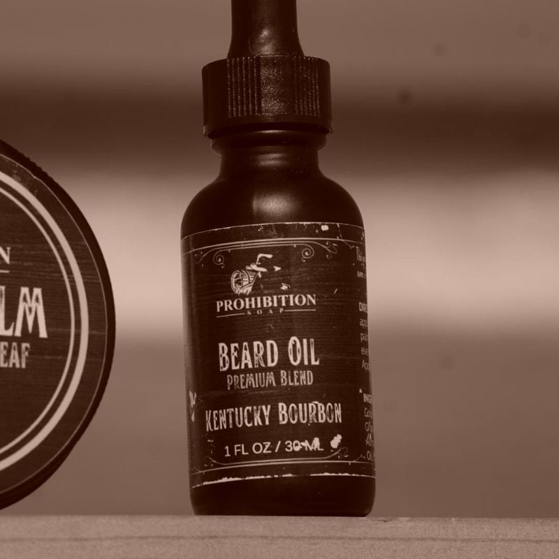 Kentucky Bourbon Beard Oil - prohibitionsoap.com