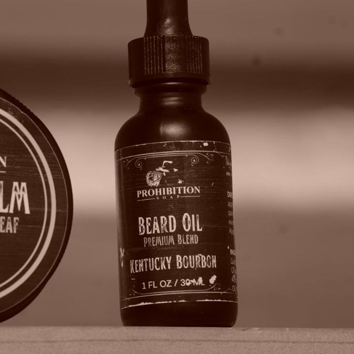 Kentucky Bourbon Beard Oil - prohibitionsoap.com