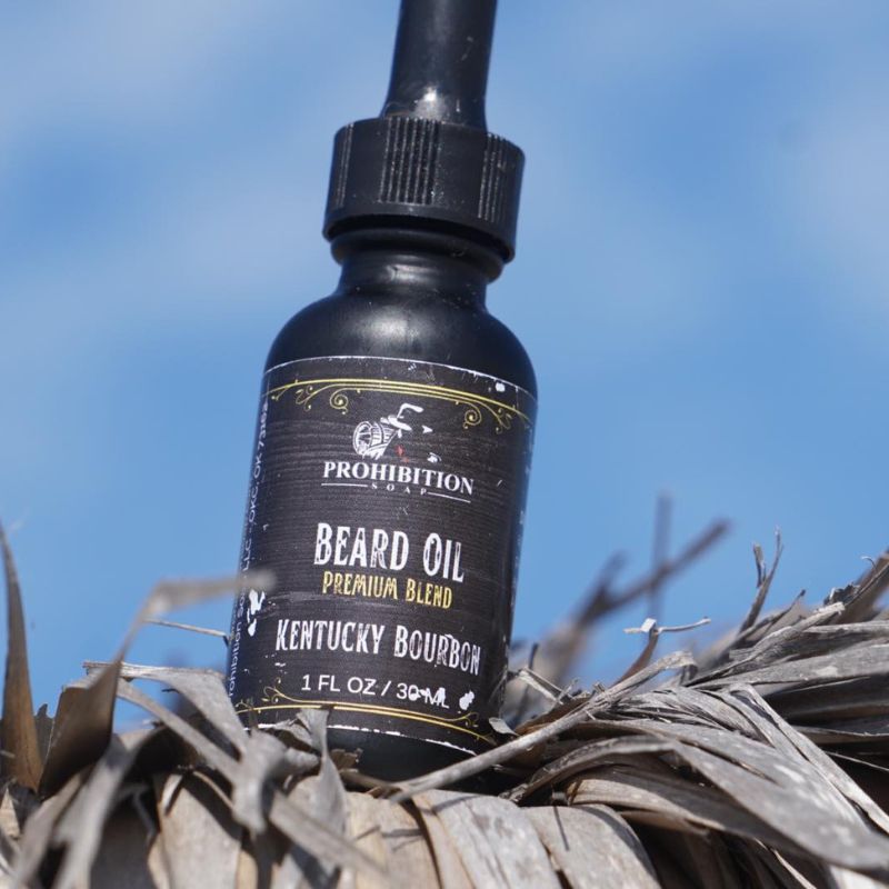 Kentucky Bourbon Beard Oil - prohibitionsoap.com