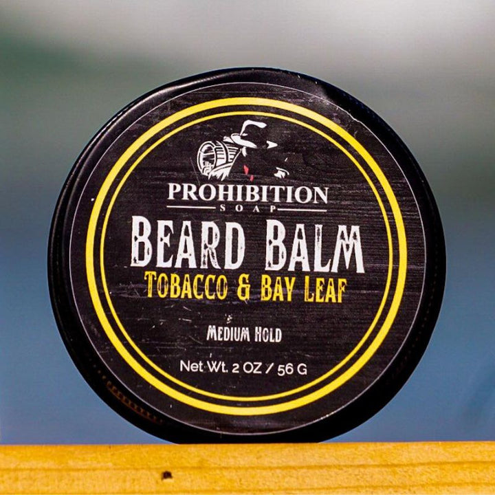 Tobacco and Bay Leaf Beard Balm - prohibitionsoap.com