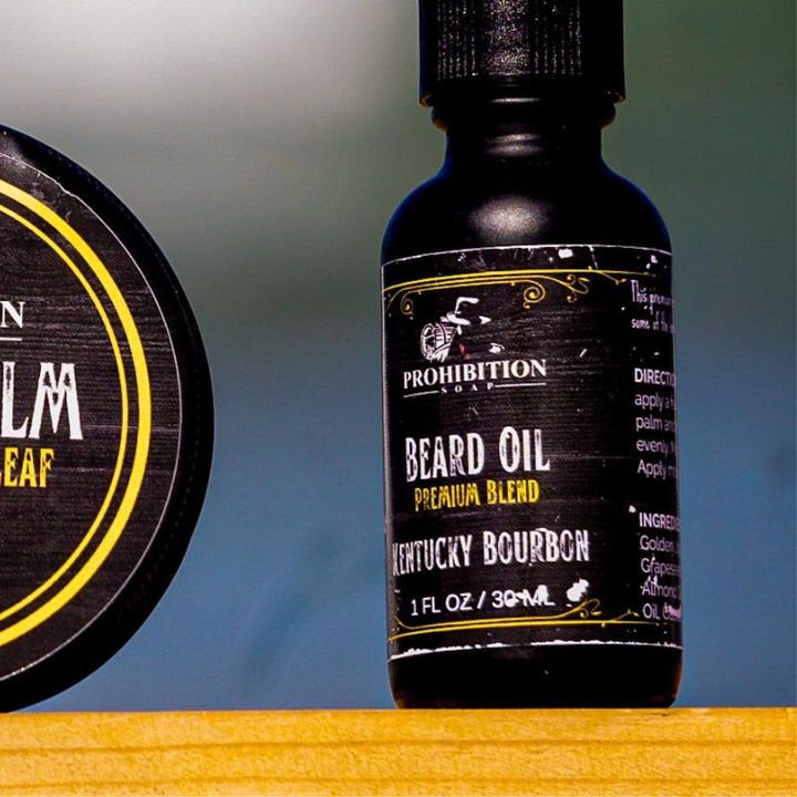Kentucky Bourbon Beard Oil - prohibitionsoap.com