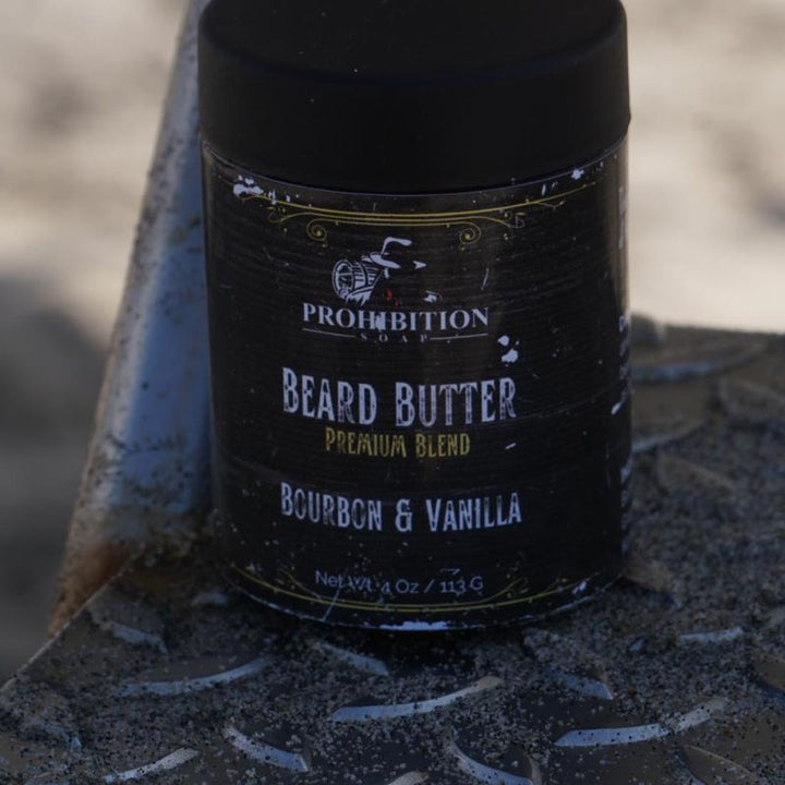 Bourbon and Vanilla Beard Butter - prohibitionsoap.com