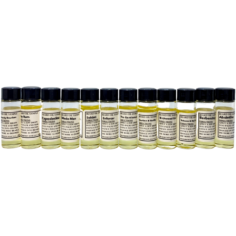 Beard Oil Sample - prohibitionsoap.com