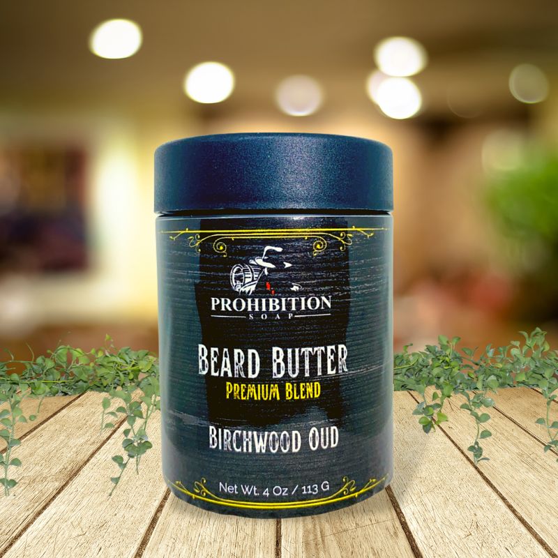 Birchwood Oud Beard Butter - prohibitionsoap.com