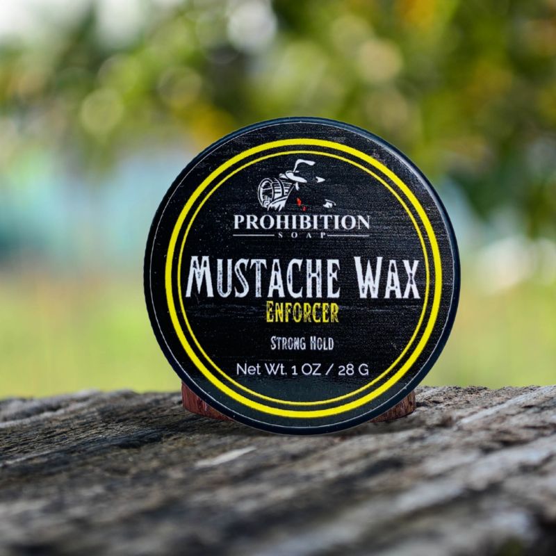 Enforcer Mustache Wax - prohibitionsoap.com