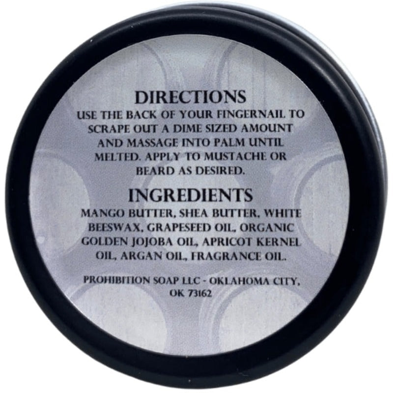 Kentucky Bourbon Mustache Wax - prohibitionsoap.com