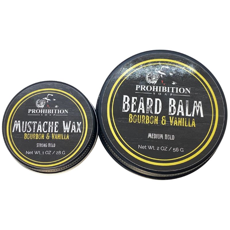 Bourbon and Vanilla Beard Balm - prohibitionsoap.com