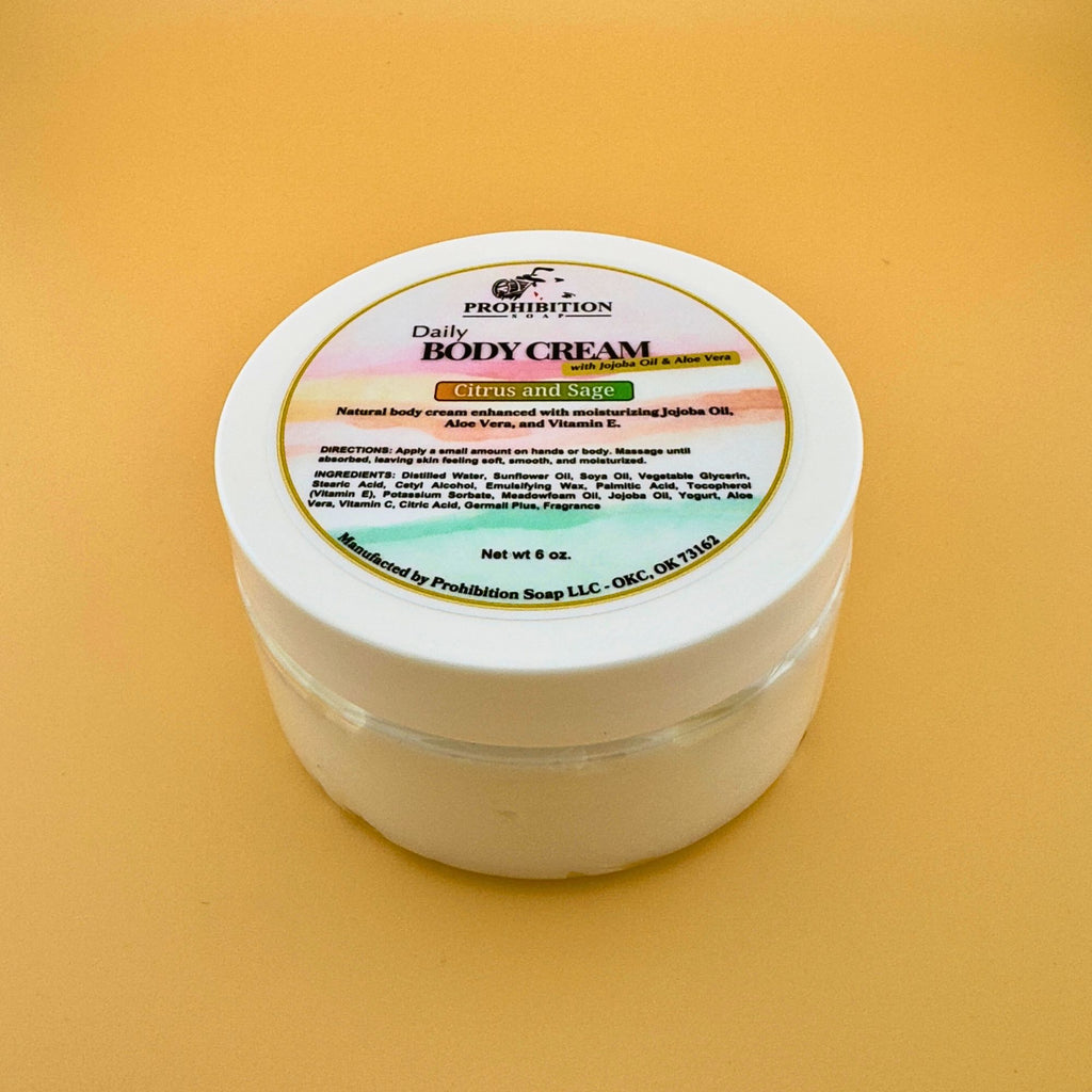 Daily Body Cream - Handcrafted Natural Moisturizer – Prohibition Soap