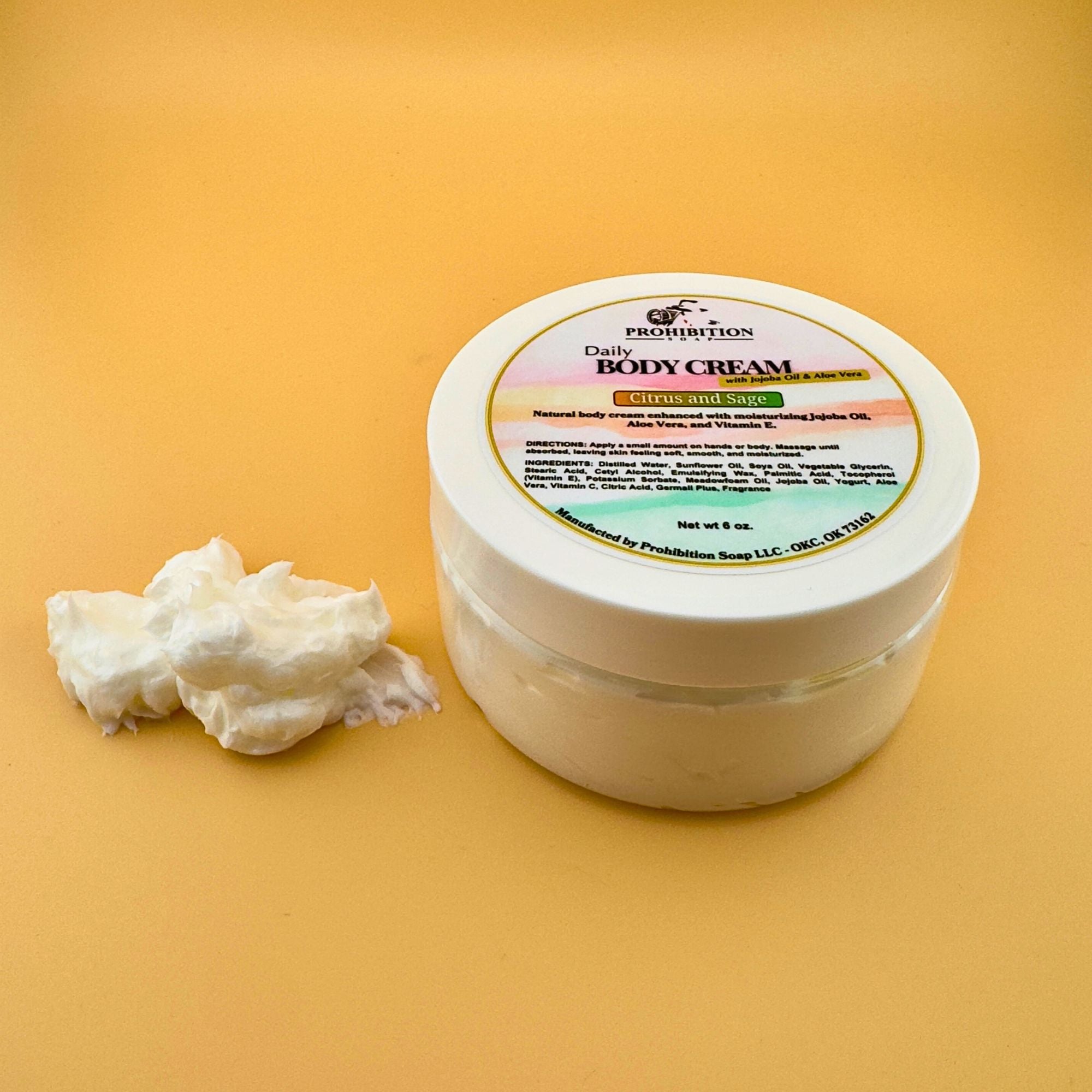 Daily Body Cream - Handcrafted Natural Moisturizer – Prohibition Soap