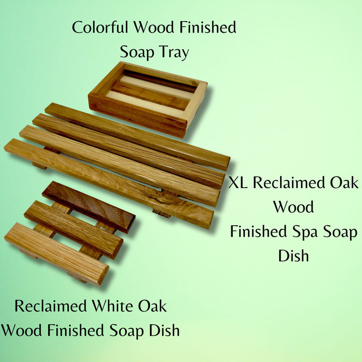 Colorful Wood Finished Soap Tray