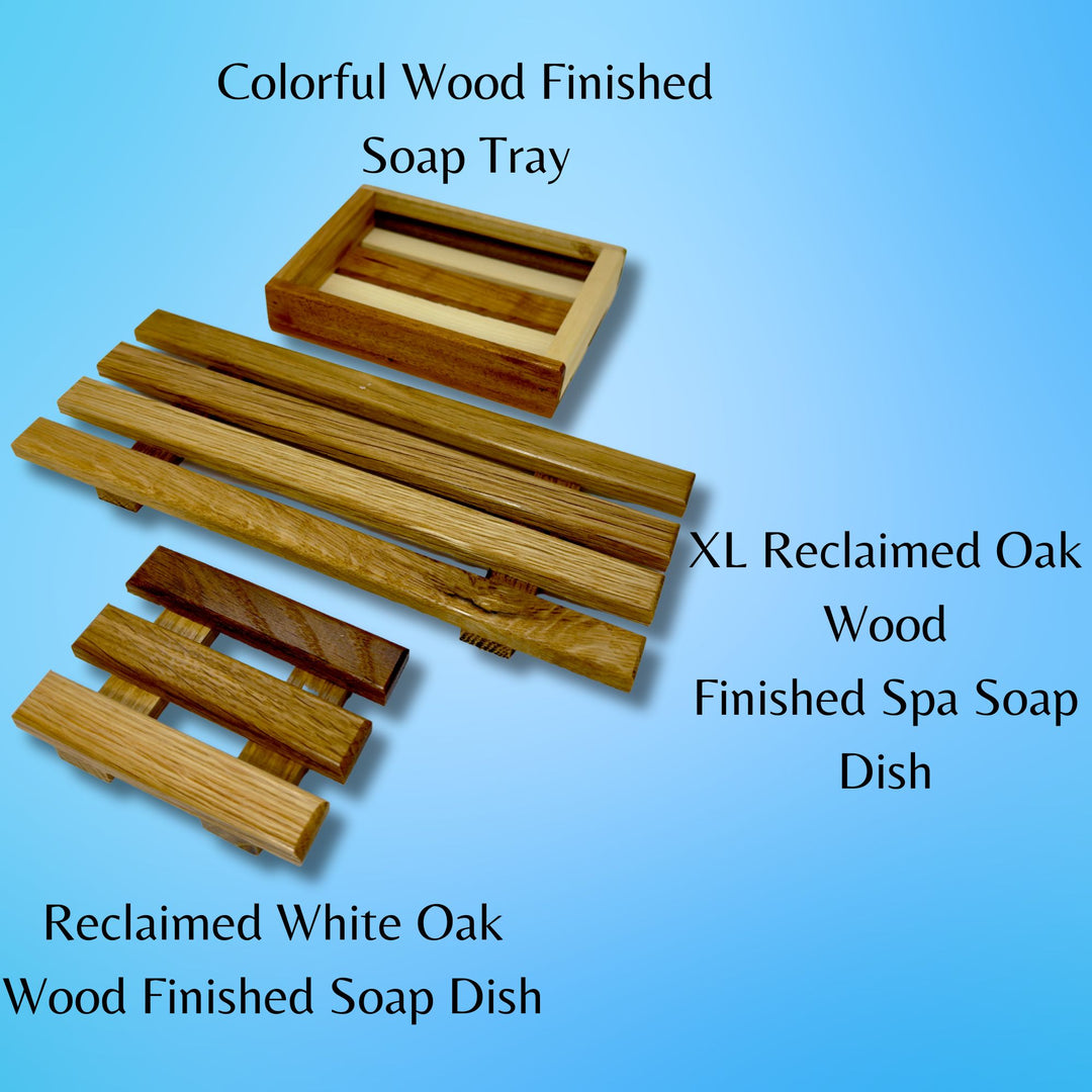 Reclaimed White Oak Wood Finished Soap Dish