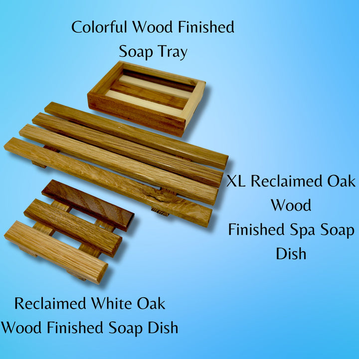 Reclaimed White Oak Wood Finished Soap Dish