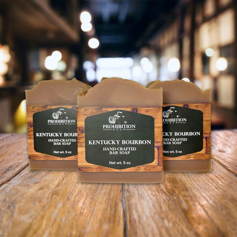 Kentucky Bourbon Bar Soap 3 Bar Bundle - prohibitionsoap.com