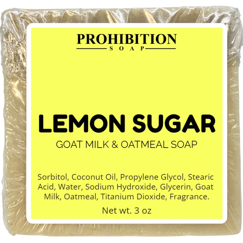Lemon Sugar Goat Milk and Oatmeal Soap
