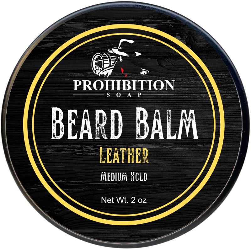 Leather beard balm - prohibitionsoap.com