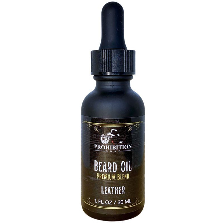 Leather beard oil - prohibitionsoap.com