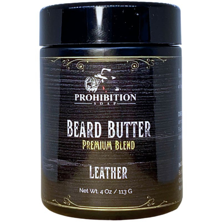 Leather beard butter - prohibitionsoap.com