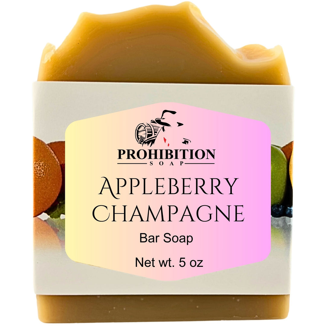 Appleberry Champagne bar soap - prohibitionsoap.com