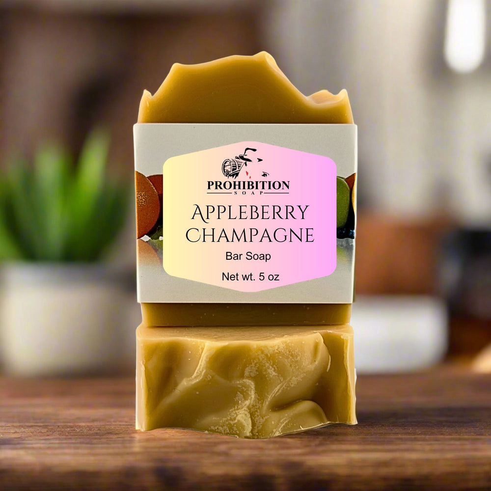 Appleberry Champagne bar soap - prohibitionsoap.com