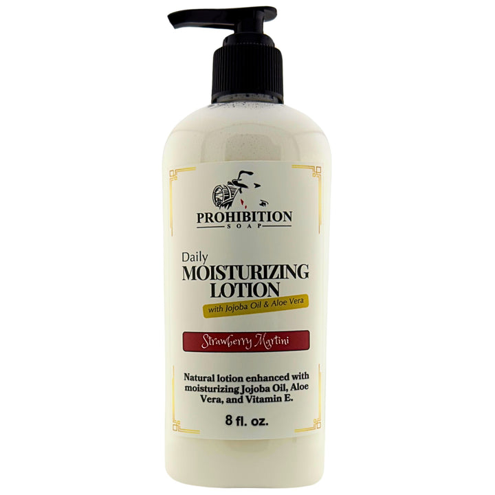 Strawberry Martini daily moisturizing lotion - prohibitionsoap.com