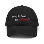 Slogan Distressed Dad Hat