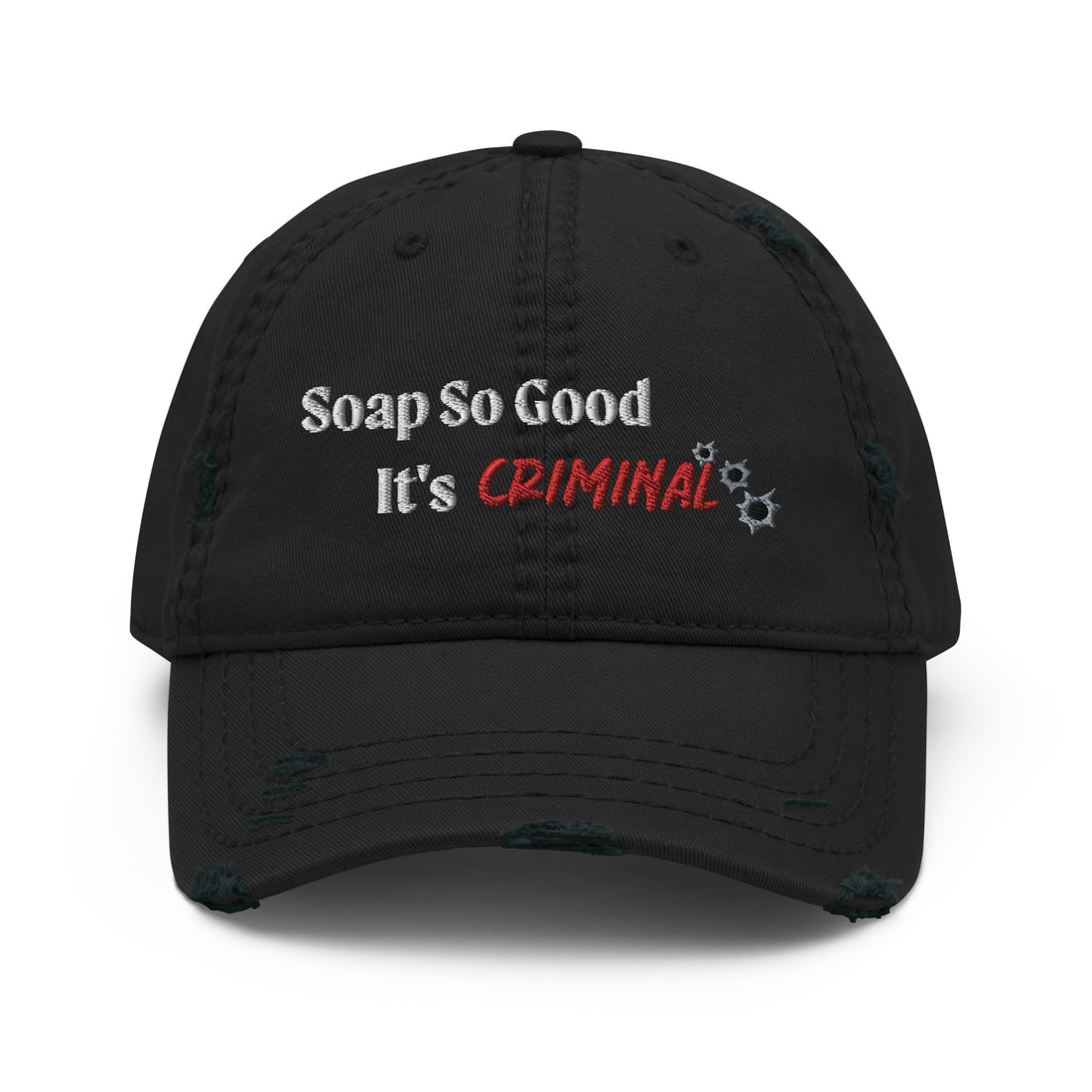 Slogan Distressed Dad Hat