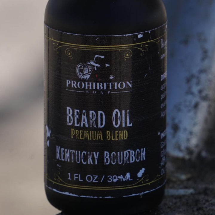 Kentucky Bourbon Beard Oil - prohibitionsoap.com