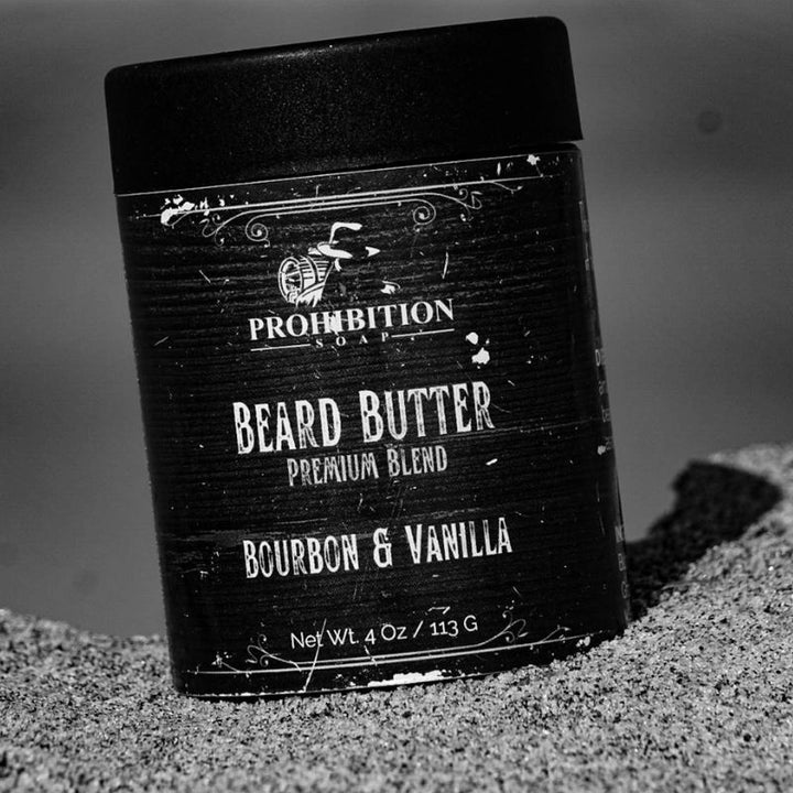 Bourbon and Vanilla Beard Butter - prohibitionsoap.com