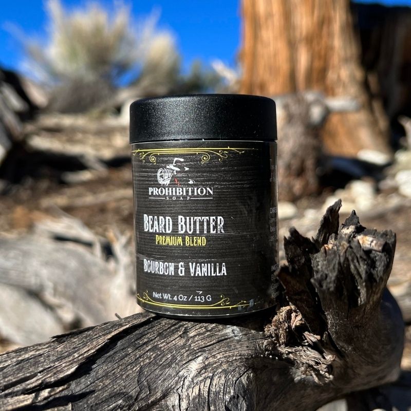 Bourbon and Vanilla Beard Butter - prohibitionsoap.com