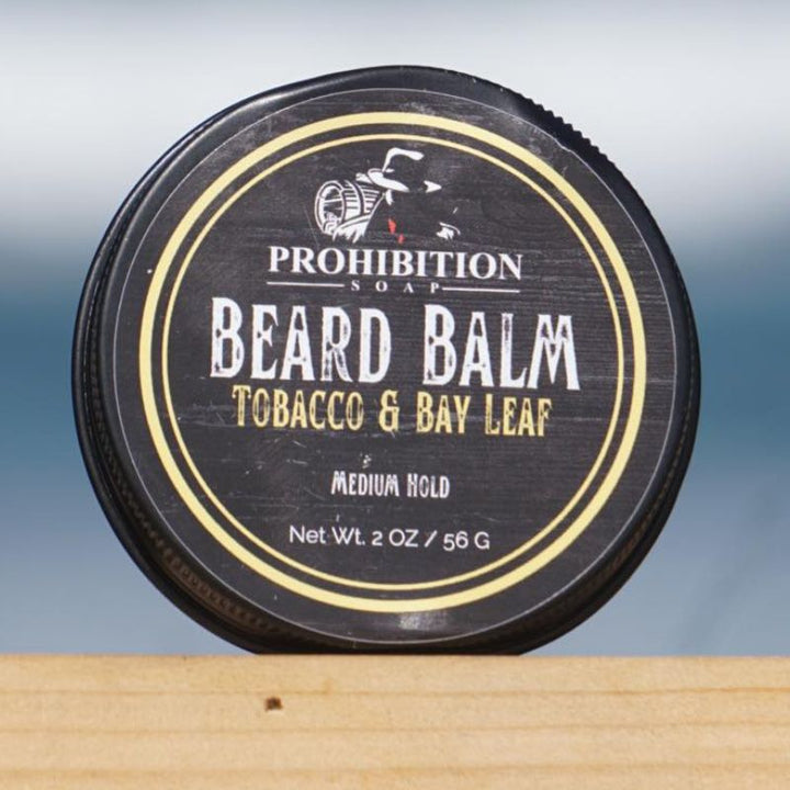 Tobacco and Bay Leaf Beard Balm - prohibitionsoap.com