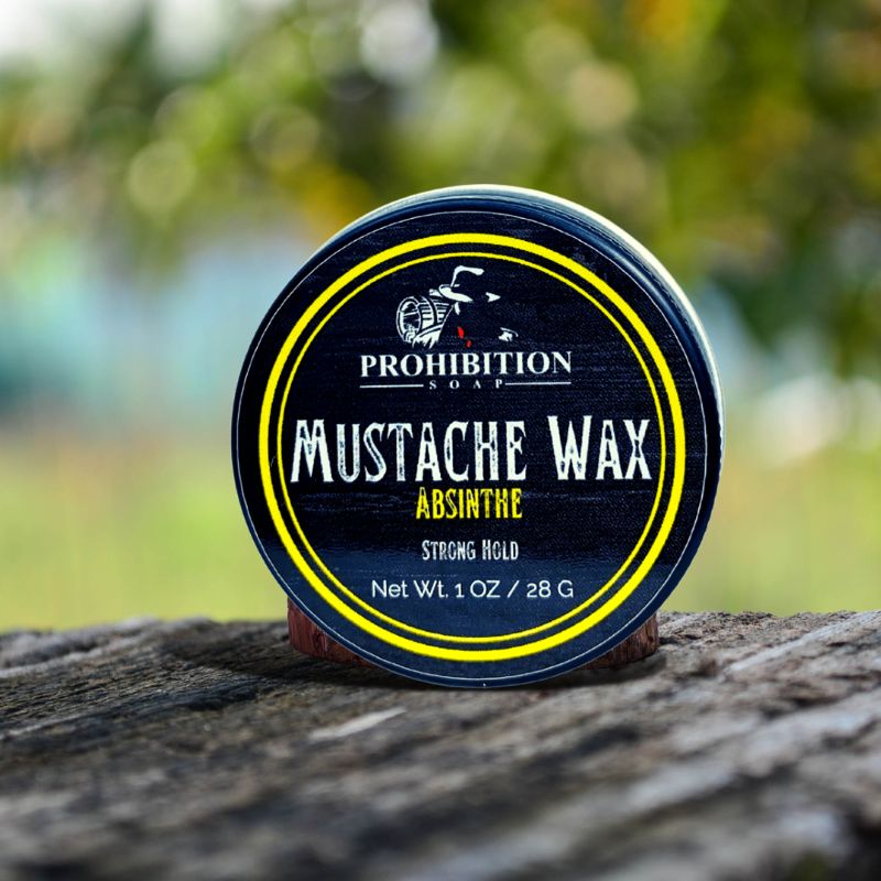 Absinthe Mustache Wax - prohibitionsoap.com