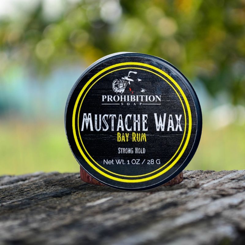 Bay Rum Mustache Wax - prohibitionsoap.com