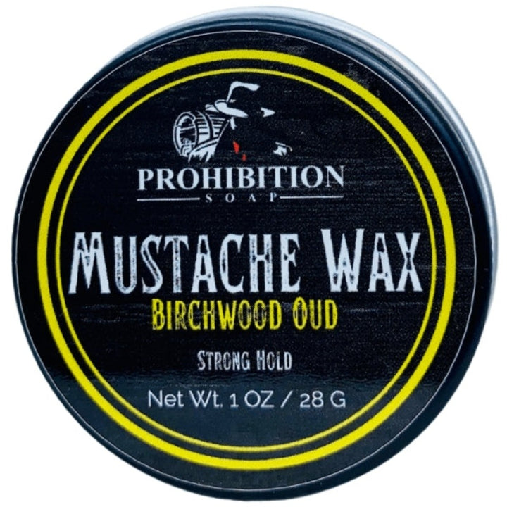 Birchwood Oud Mustache Wax - prohibitionsoap.com