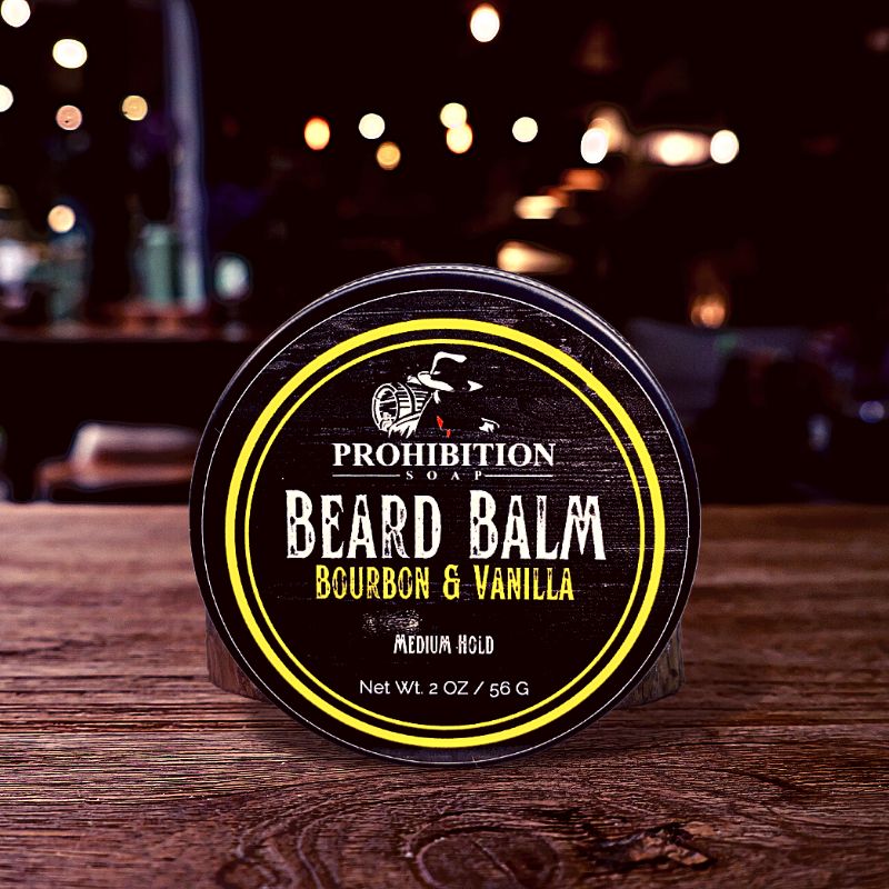 Bourbon and Vanilla Beard Balm - prohibitionsoap.com