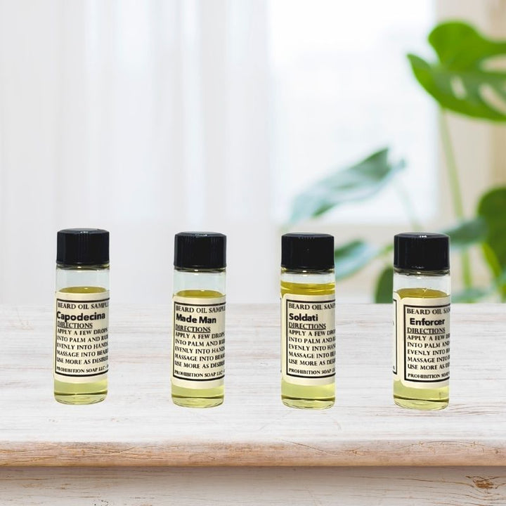 Welcome to the Family Beard Oil Sample 4 Pack - prohibitionsoap.com